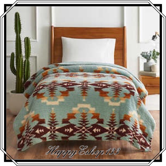 Pendleton Sherpa Fleece Cozy Twin Blanket - Picture 1 of 16